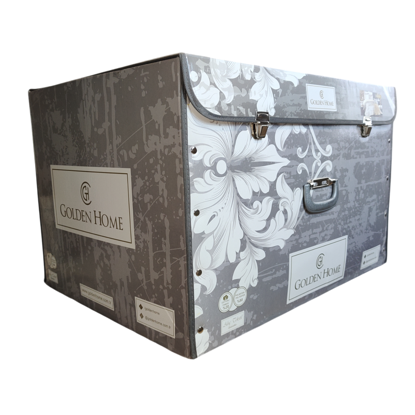 Juego de cama Sakura de 11 piezas: elegancia y confort para tu dormitorio - COLOR GRIS
