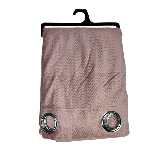 High Quality Velvet Curtains Herringbone Pattern – Pink