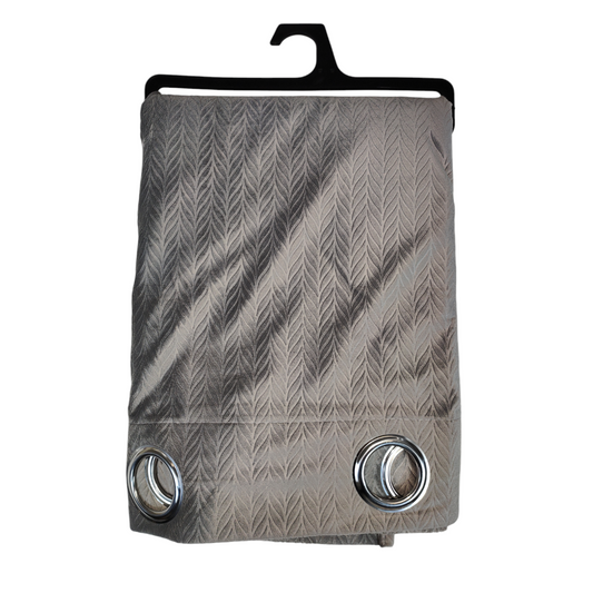 High Quality Velvet Curtains Herringbone Pattern – Grey