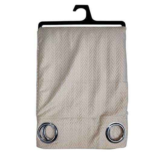 High Quality Velvet Curtains Herringbone Pattern – Beige