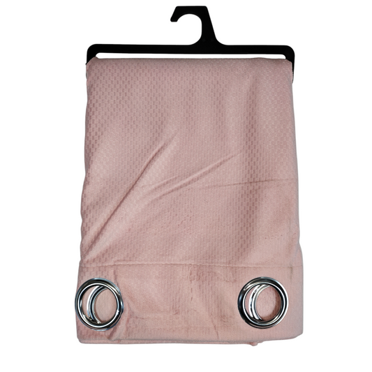 Cortinas de Terciopelo de Alta Calidad MODELO CUADRITOS – COLOR ROSA