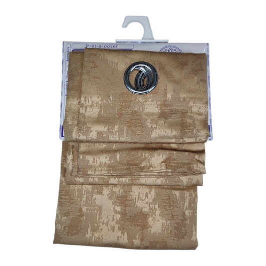 MOOREA CURTAIN MODEL 140 X 240 CM - GOLD COLOR