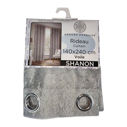 CORTINA MODELO SHANON 140 X 240 CM - COLOR GRIS