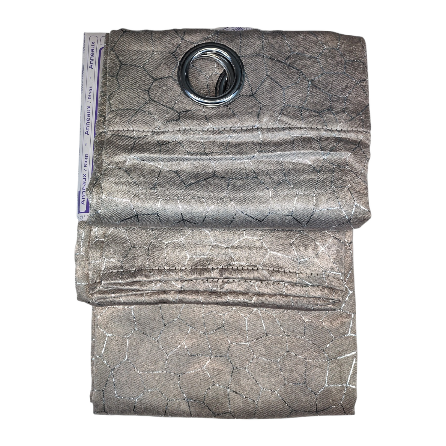 CORTINA MODELO JARVIS 140 X 240 CM - COLOR GRIS PLATEADO