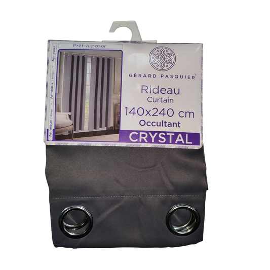 CRYSTAL MODEL CURTAIN 140 X 240 CM - GRAY COLOR