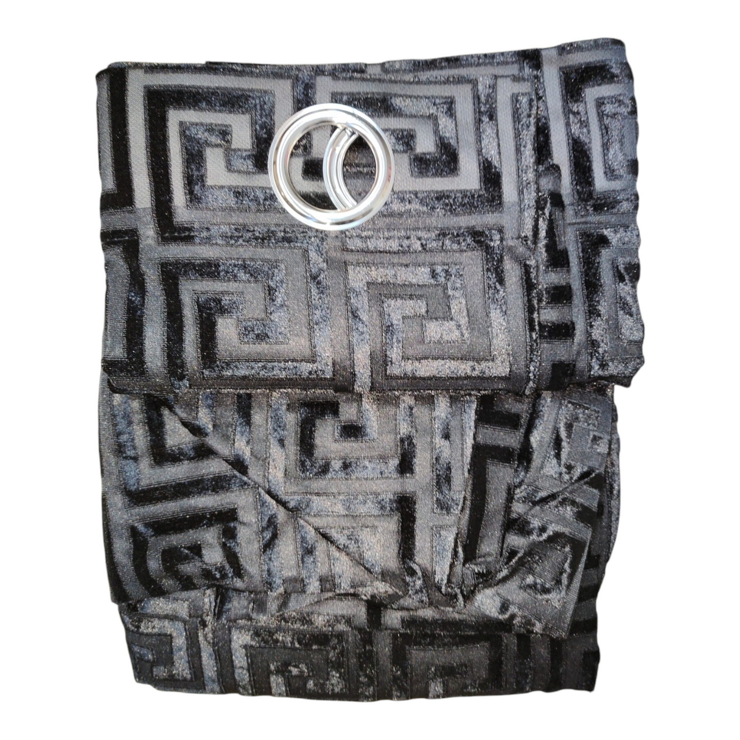 CORTINA MODELO VERSACE TRANSLÚCIDO 140 X 260 CM - COLOR NEGRO