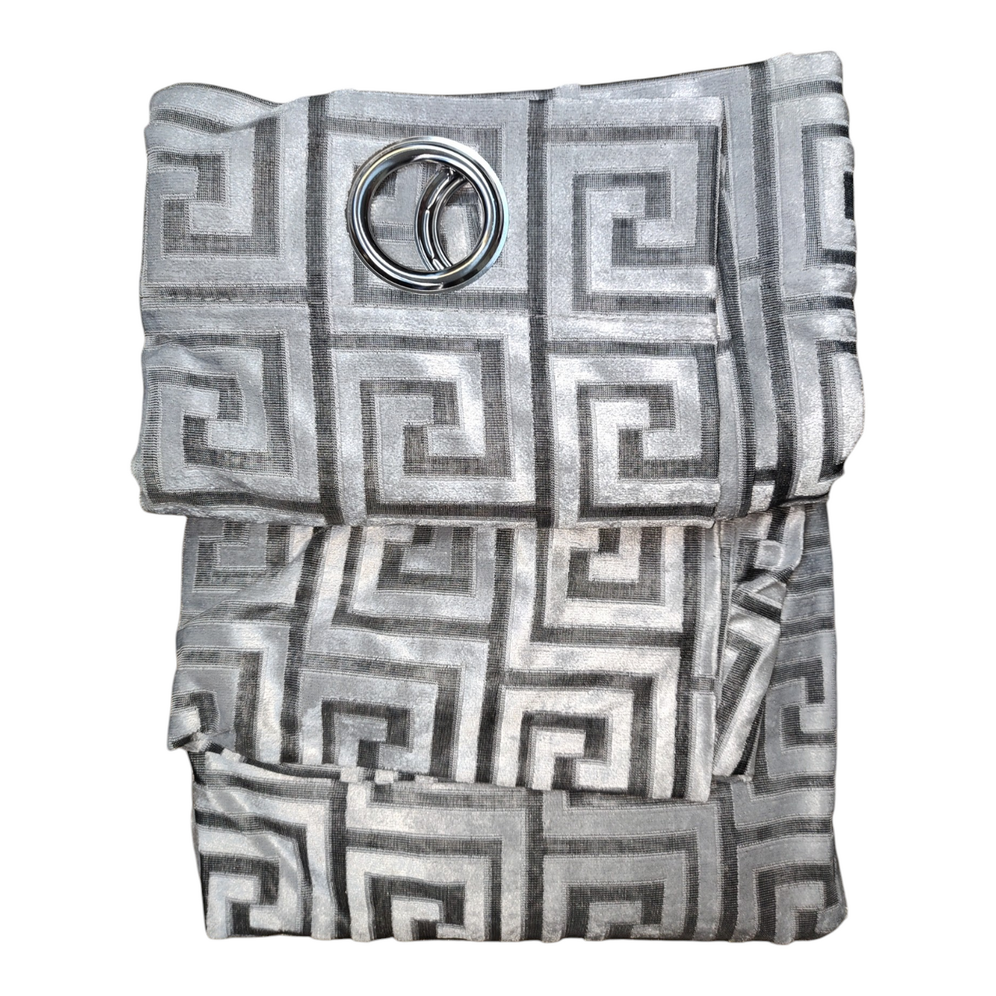 CORTINA MODELO VERSACE TRANSLÚCIDO 140 X 260 CM - COLOR GRIS
