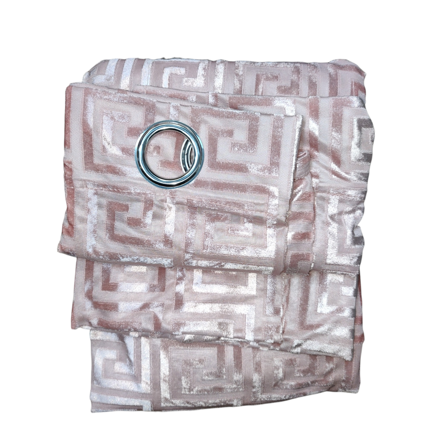 CORTINA MODELO VERSACE TRANSLÚCIDO 140 X 260 CM - COLOR ROSA