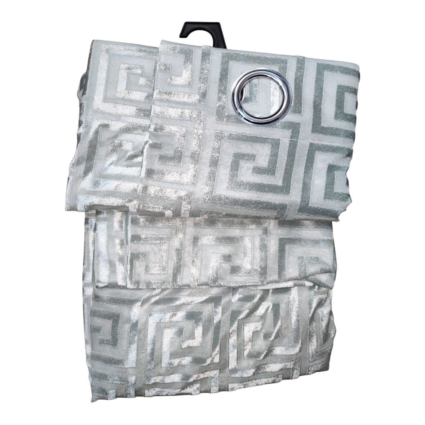 CORTINA MODELO VERSACE TRANSLÚCIDO 140 X 260 CM - COLOR VERDE