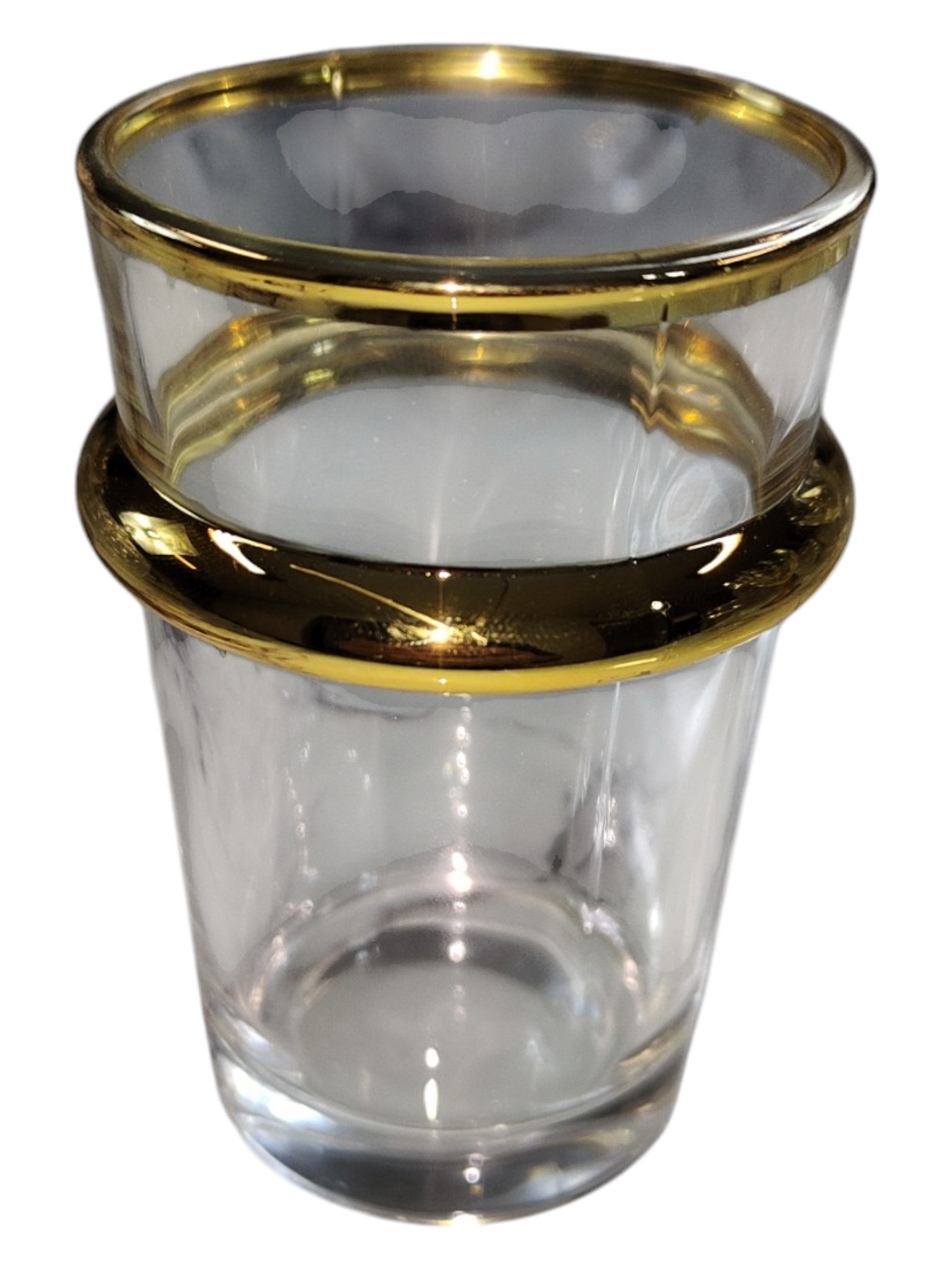 Set de 12 Vasos de Té – Elegancia en Dorado