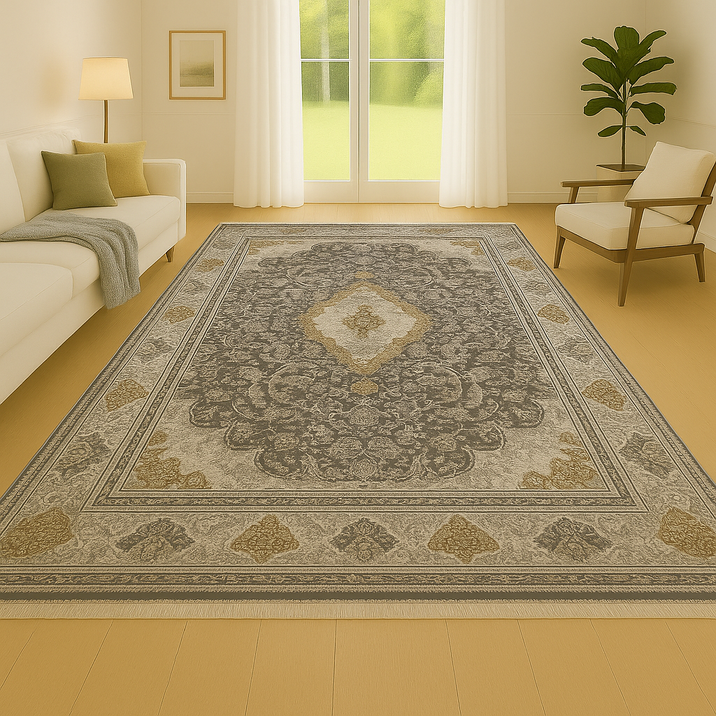 ARABIA DESIGN TAPETE CINZA/CINZA