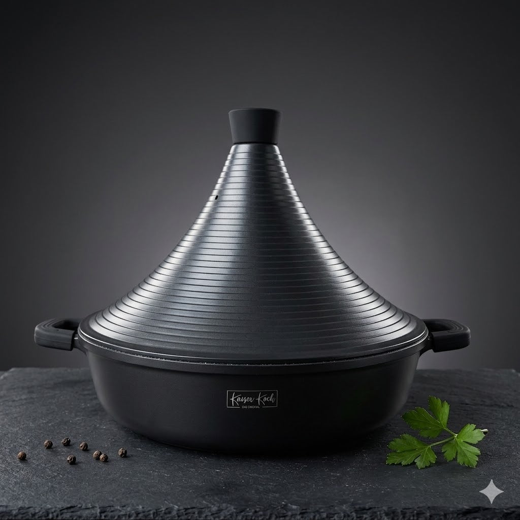 Tajine de 32 cm Antiadherente para Cocina Lenta | Apto para Inducción, Gas, Vitro y Más