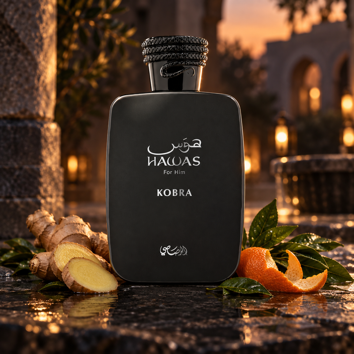 Hawas Kobra · 100 ml de Rasasi — frasco de perfume
