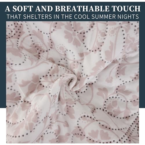 Colcha Boutis para Primavera y Verano Bicolor Reversible Liso - MODELO FLORES