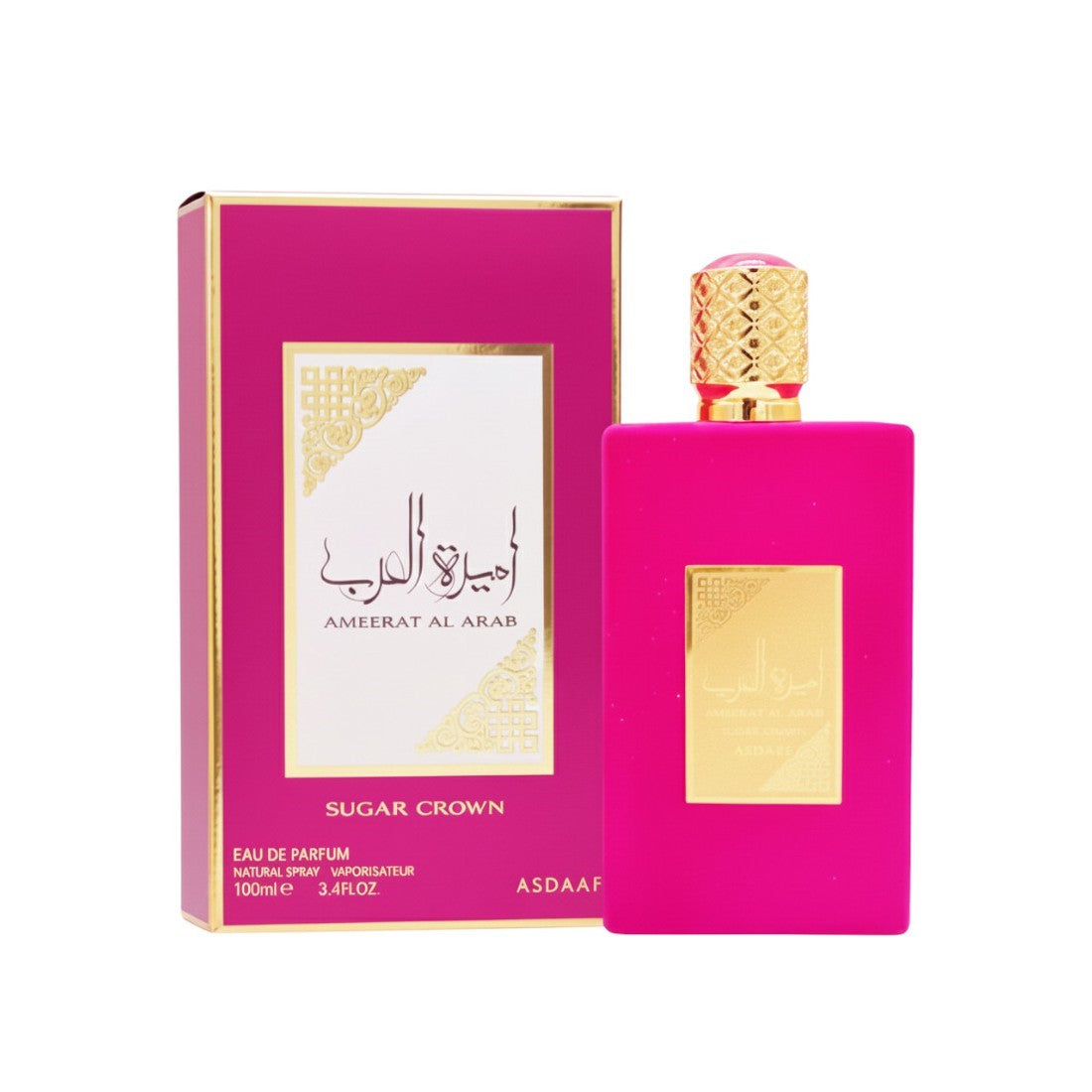 Ameerat Al Arab Sugar Crown – Eau de Parfum 100 ml | Doce, Feminino e Super Viciante (Asdaaf)