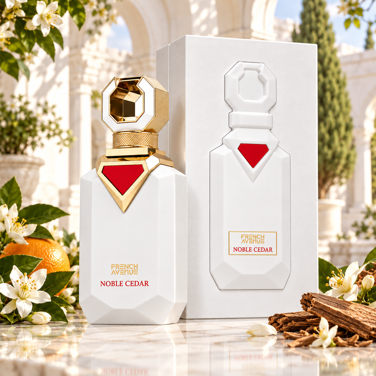 Noble Cedar · 100 ml de French Avenue — frasco de perfume