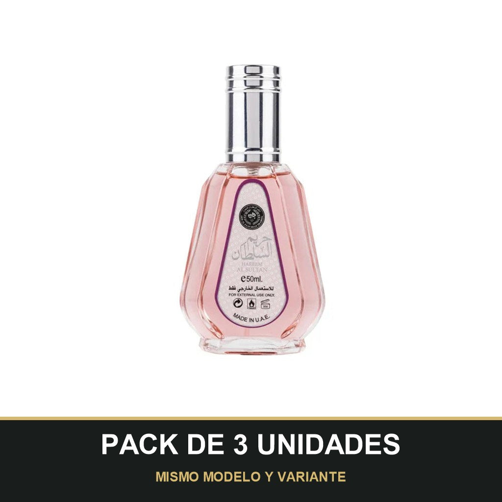 PACK DE 3 UNIDADES — Hareem al Sultan de Ard Al Zaafaran · 50 ml. MISMO MODELO Y VARIANTE