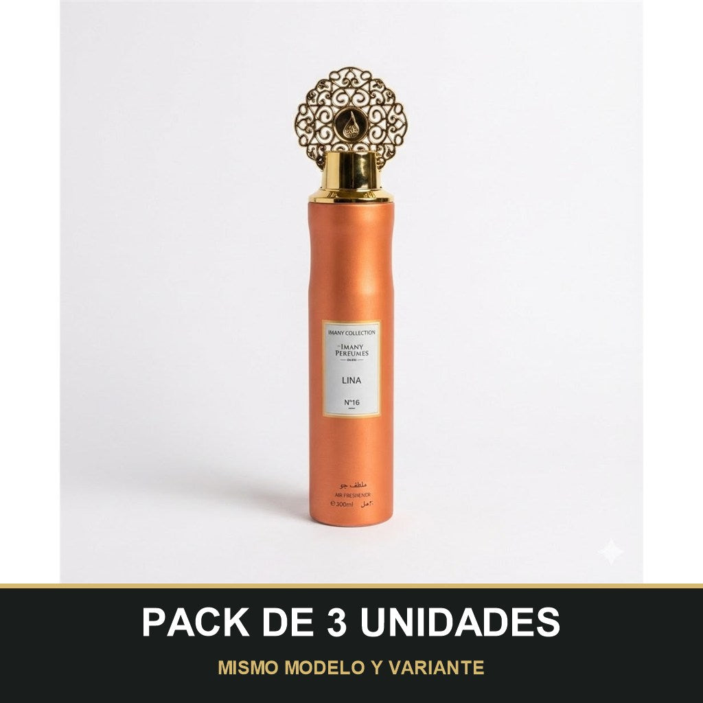 PACK DE 3 UNIDADES — Ambientador Lina de Imany · 300 ml. MISMO MODELO Y VARIANTE