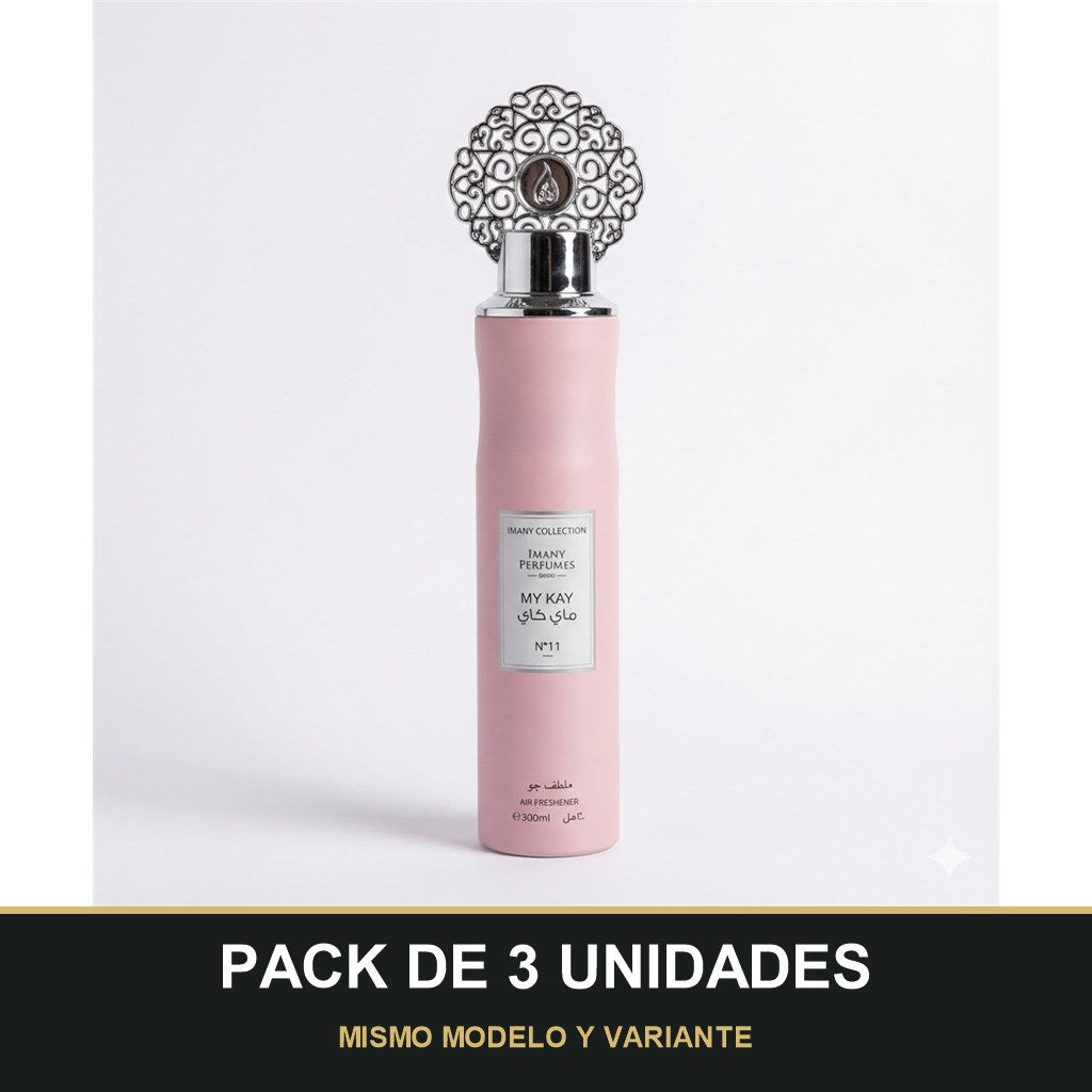 PACK DE 3 UNIDADES — Ambientador My Kay de Imany · 300 ml. MISMO MODELO Y VARIANTE