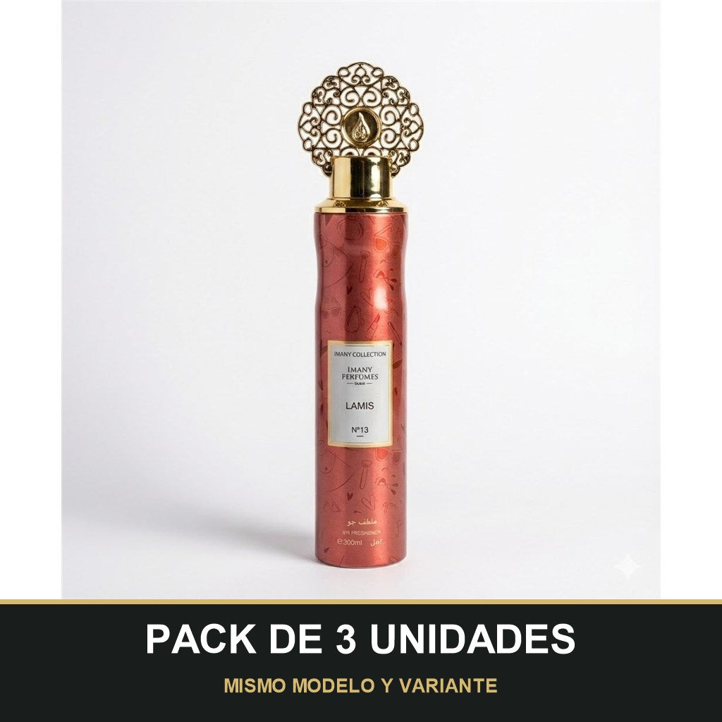 PACK DE 3 UNIDADES — Ambientador Lamis de Imany · 300 ml. MISMO MODELO Y VARIANTE
