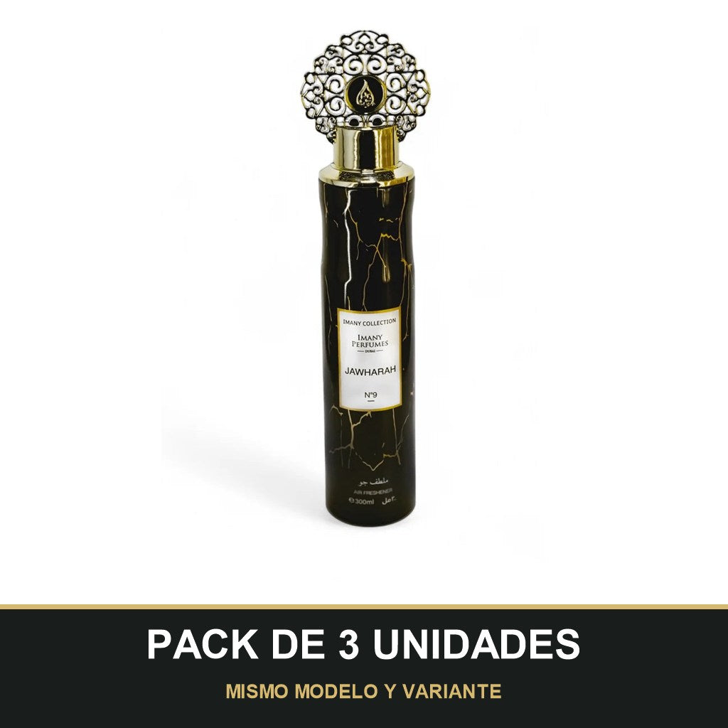 PACK DE 3 UNIDADES — Ambientador Jawharah Nº9 de Imany · 300 ml. MISMO MODELO Y VARIANTE