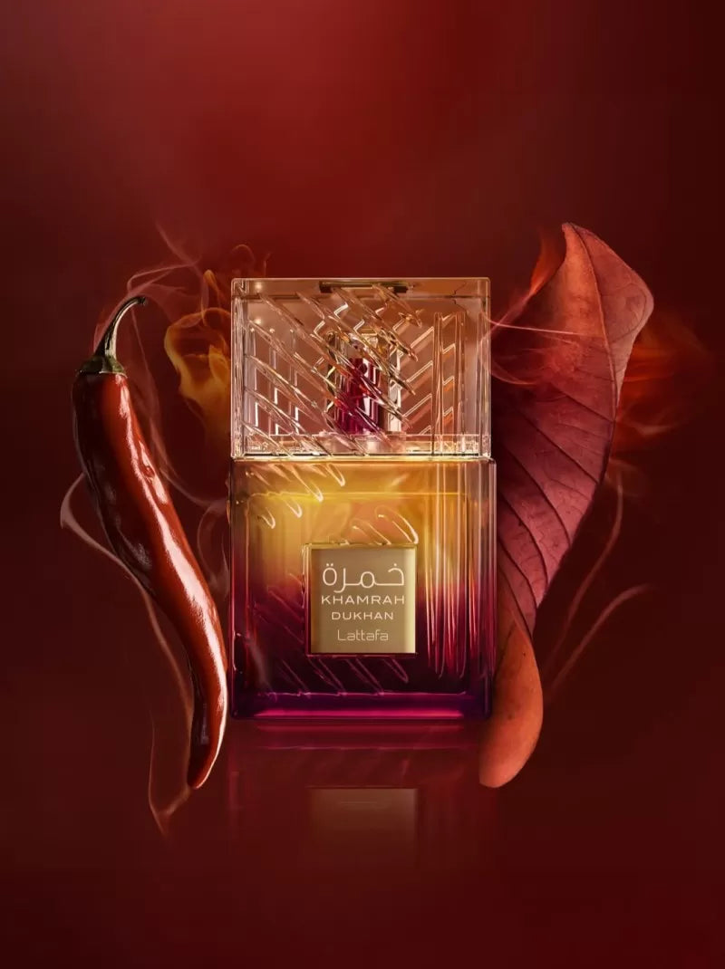 🔥 Khamrah Dukhan de Lattafa – Eau de Parfum 100ml | Perfume Árabe Unisex Intenso y Ahumado