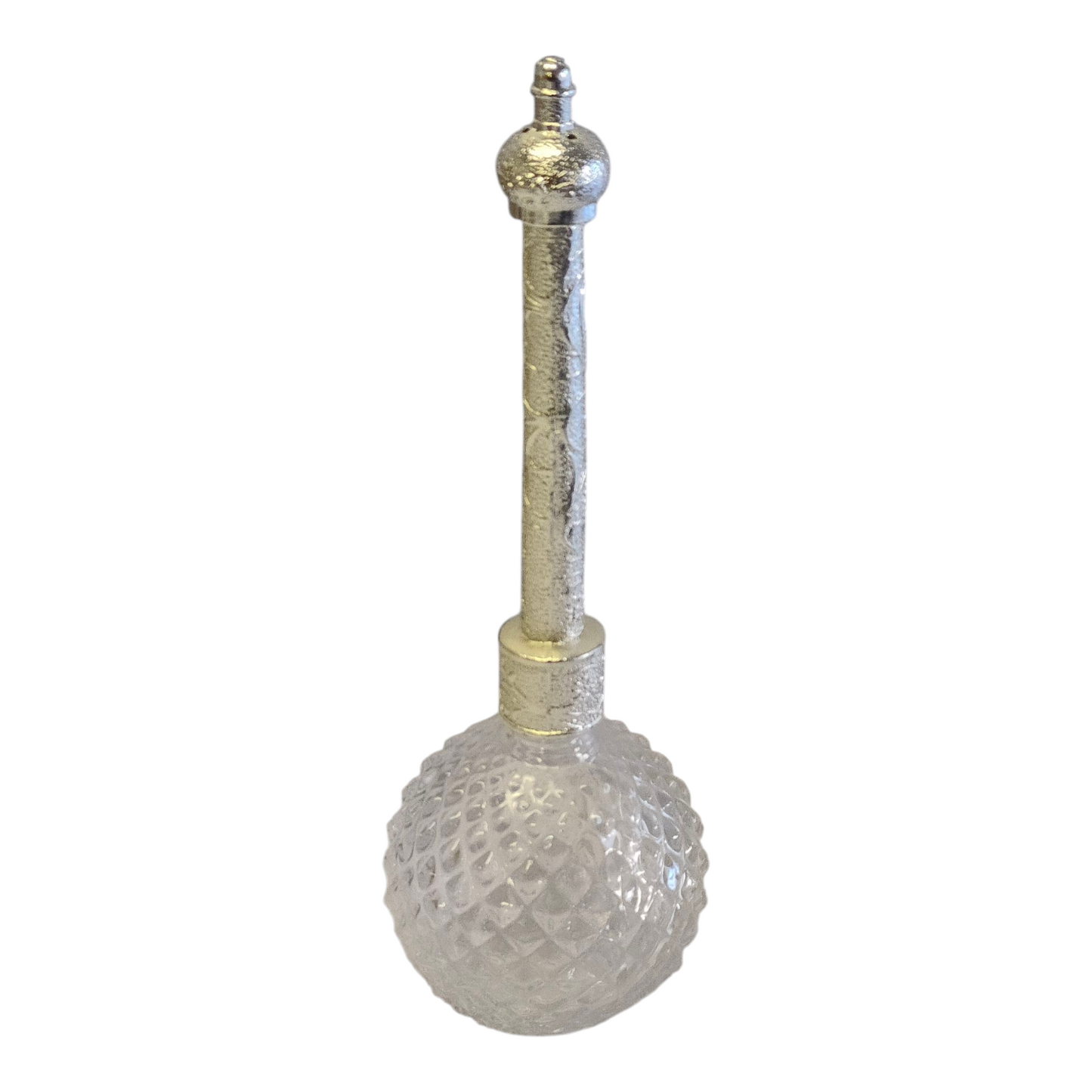 Set Árabe de Incienso y Perfume Plateado — Bandeja de Cristal y Metal de Lujo