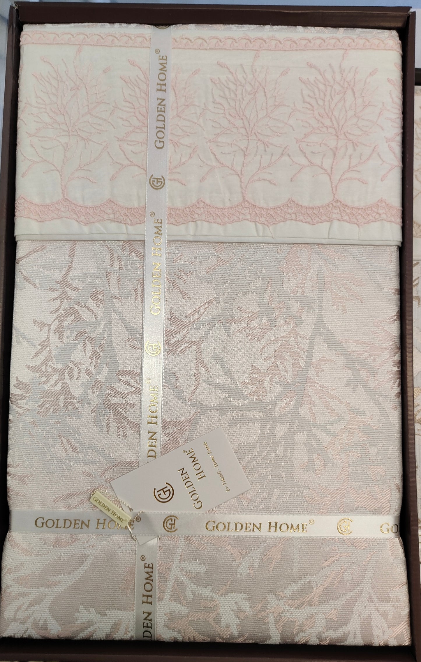 Juego de Cama para Ajuar "Torino" – Sofisticación Natural en tu Dormitorio - COLOR ROSA PASTEL
