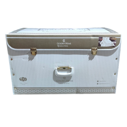 Juego de Cama "Lavinya" – Elegancia en Tonos Dorados para un Dormitorio Sofisticado