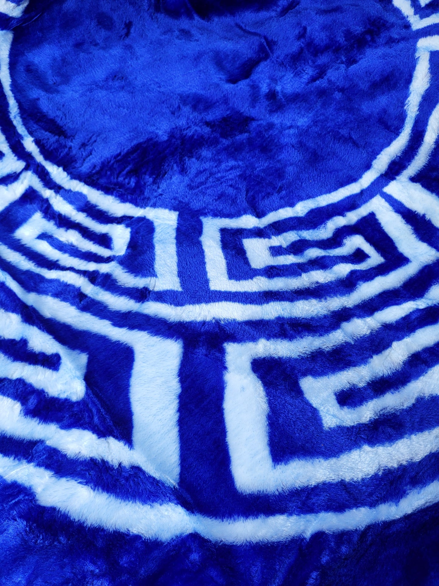 Manta Royal Eskimos 220 x 240 cm – 4 kg | Alta Calidad, Súper Suave y Cálida – 100% Poliéster - VERSACE AZUL