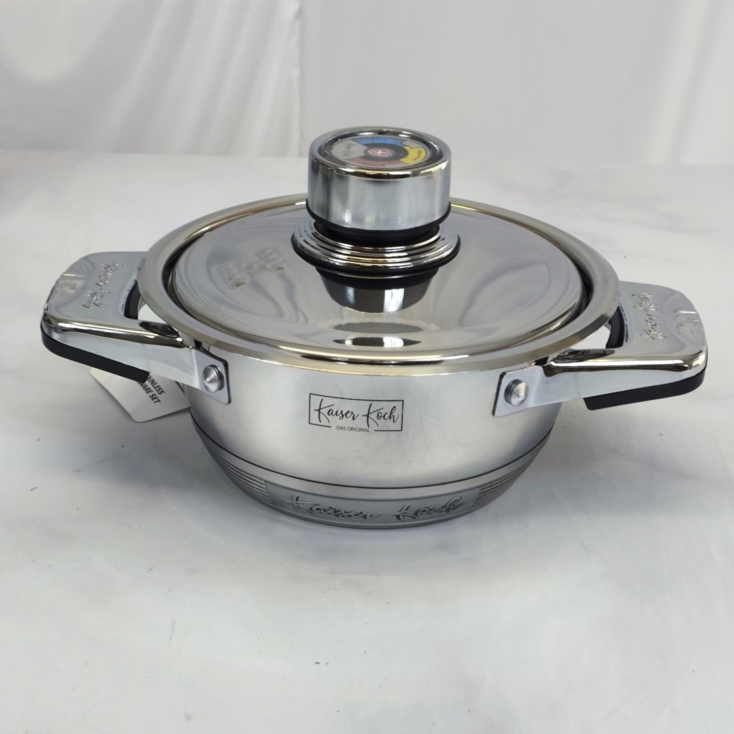 🥘 Batería de Cocina Premium de Acero Inoxidable con Control de Temperatura – 9 Piezas