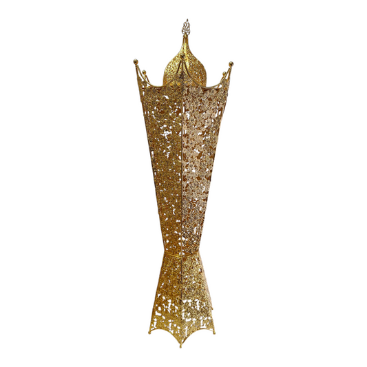 Quemador de Incienso Árabe Dorado 110 cm – Decoración Oriental de Lujo 🕌