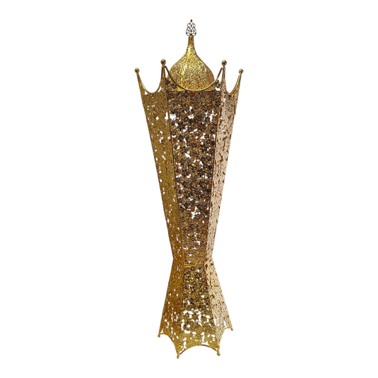 Quemador de Incienso Árabe Dorado 110 cm – Decoración Oriental de Lujo 🕌
