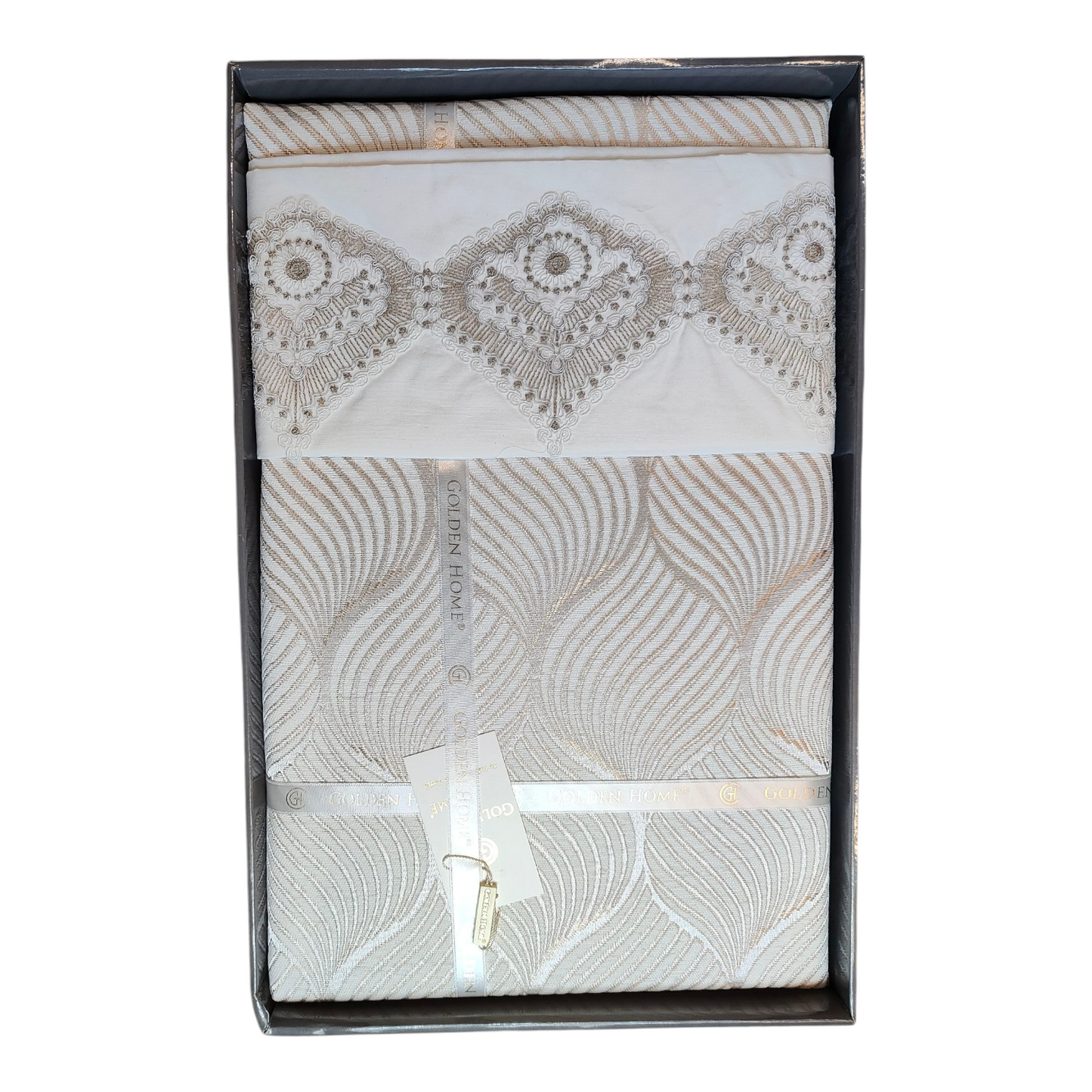 Juego de Cama para Novias "Monza" – Elegancia y Estilo Contemporáneo - COLOR CAPUCHINO