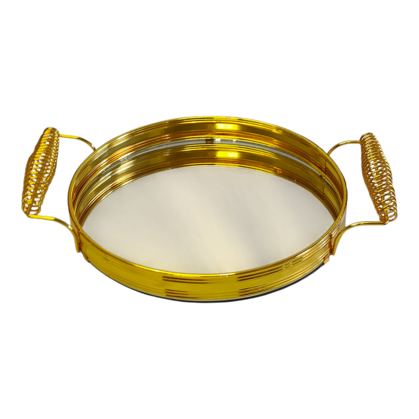 Set Árabe Dorado de Cristal con Bandeja Espejada — Quemador y Frascos Decorativos de Lujo