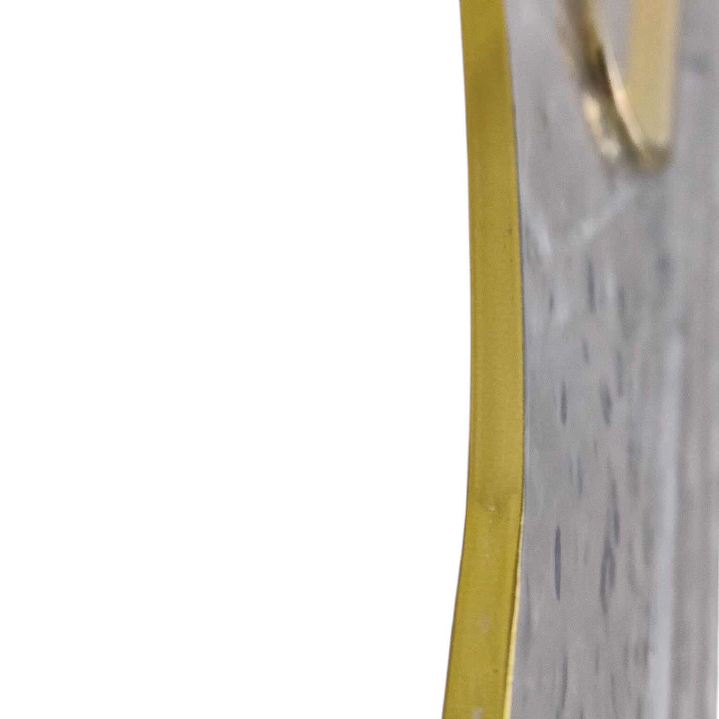 ✨ Bandeja Rectangular Transparente con Borde Dorado — Elegancia y Versatilidad 🌟