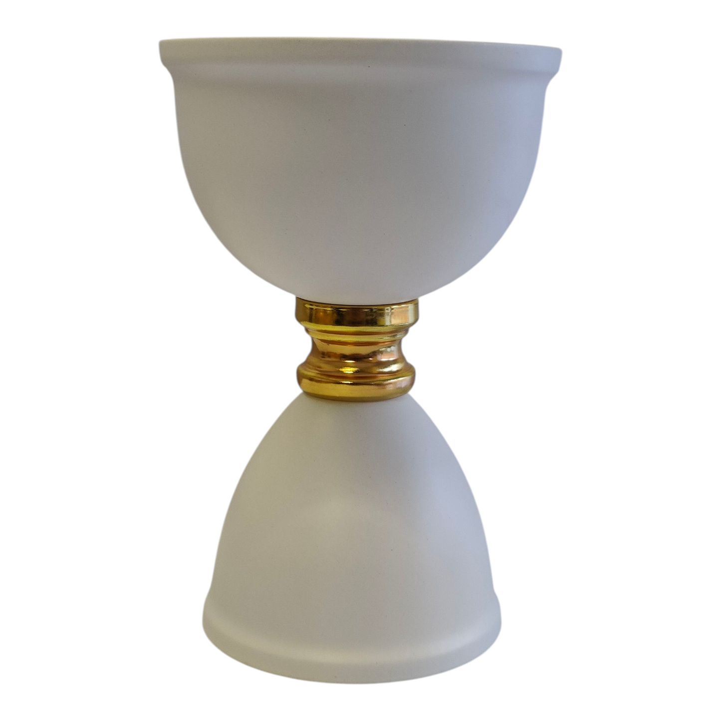 Quemador de Incienso Árabe Blanco y Dorado — Diseño Moderno y Elegante