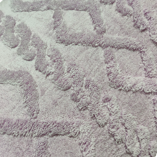 Quilt with Sheepskin Braided Model – 230 x 250 cm – LILAC COLOR