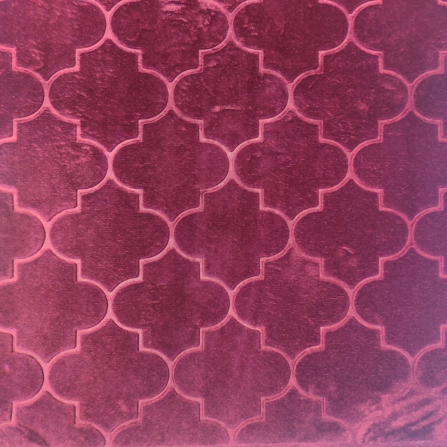 Alfombra de Rezo Sajjada Burdeos con Flecos Dorados