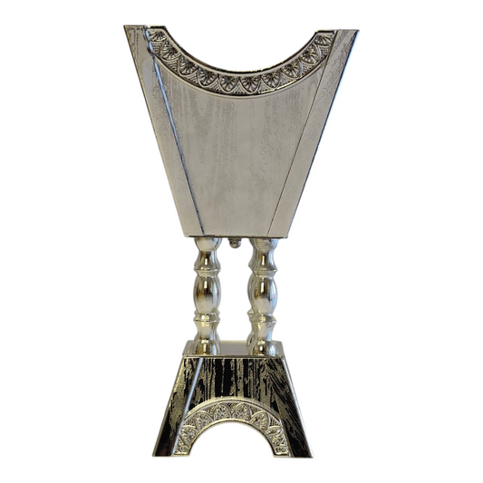 Quemador de Incienso Árabe Plateado — Diseño Tradicional Elegante
