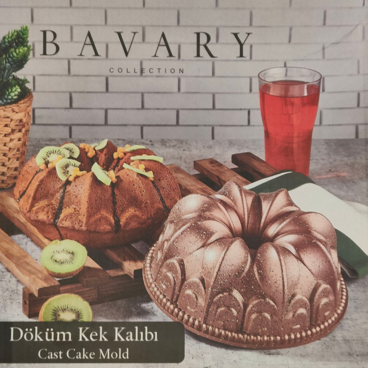 Molde Antiadherente Negro Moteado — Para Bizcochos y Flanes