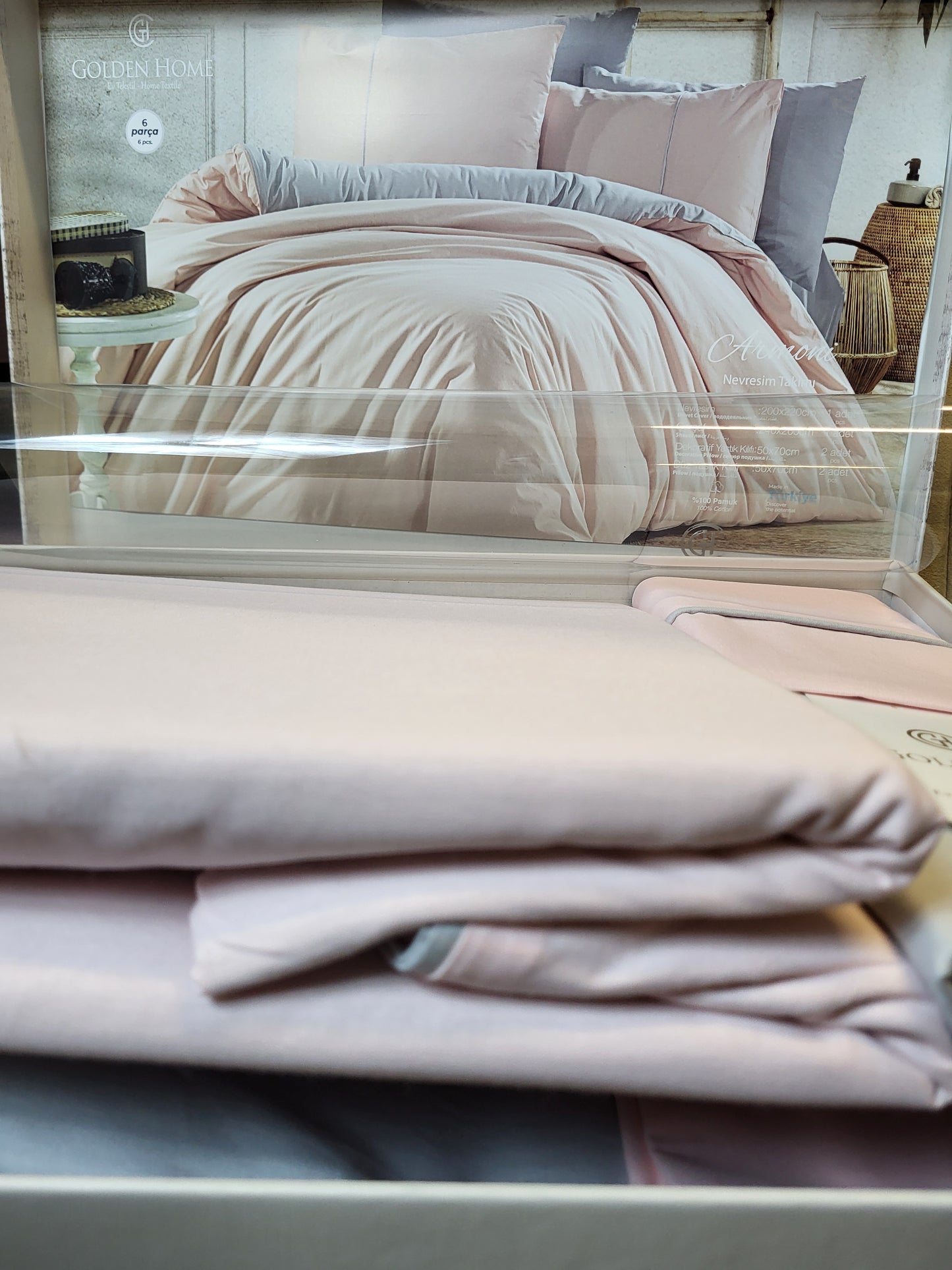 Juego de Cama "Armoni" – Suavidad y Elegancia en Algodón Premium - COLOR ROSA PASTEL