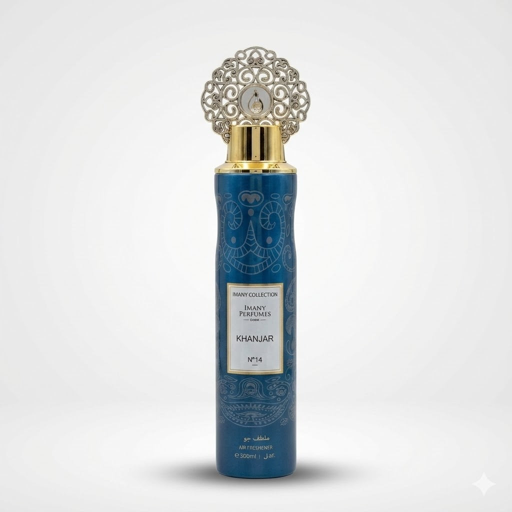 Khanjar – Aromatizador de Ambiente Árabe 300 ml | Aroma intenso e elegante (Coleção Imany)