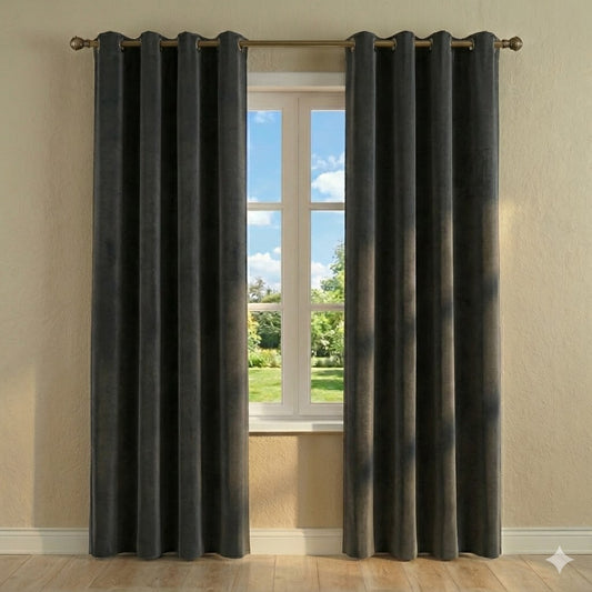 PACK X2 CORTINA OCULTANTE MODELO CRYSTAL 140 x 240 CM