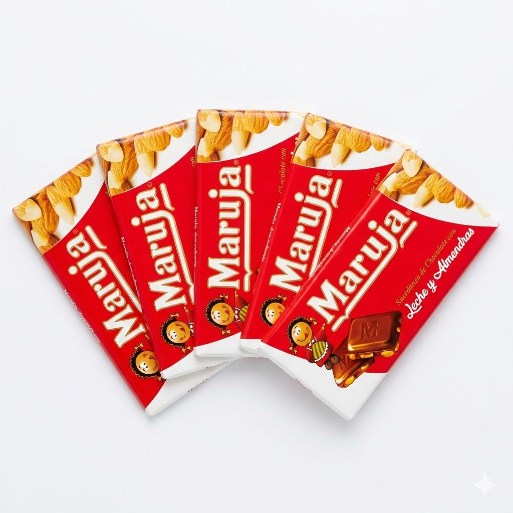 Pack 5 Unidades Chocolate Maruja con Leche y Almendras 150 g