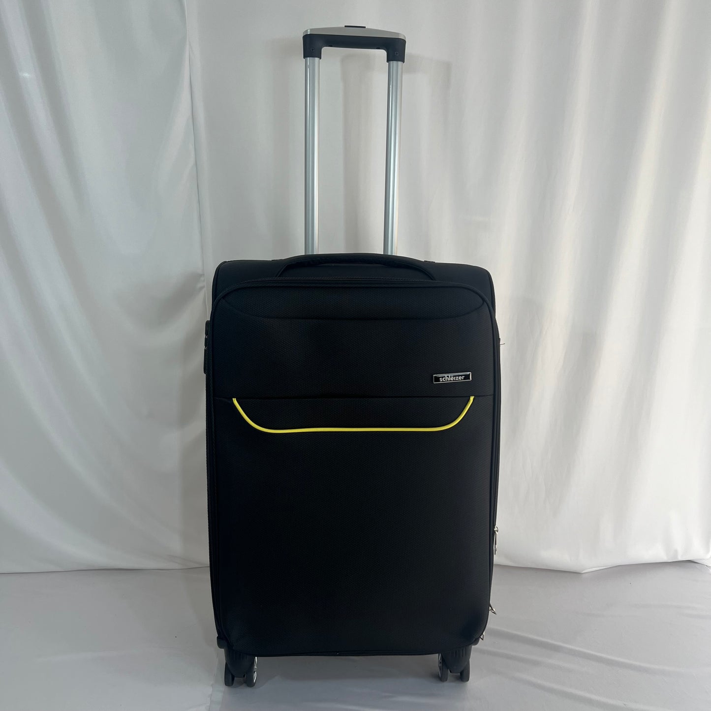Set de 3 Maletas de Viaje Nadir – Negro con Detalles Amarillos