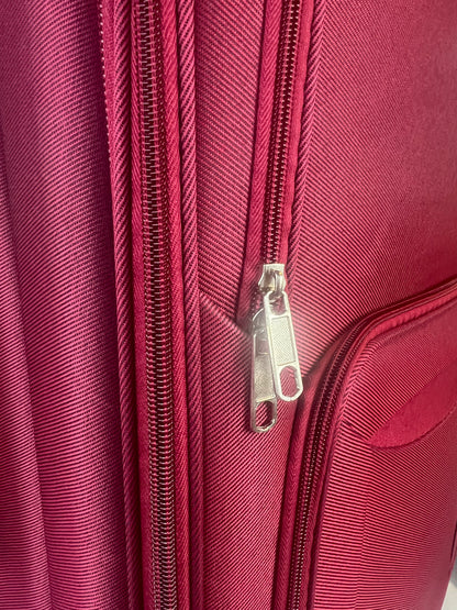 ✈️Mala resistente e elegante – Viaje com estilo e segurança – Vermelha