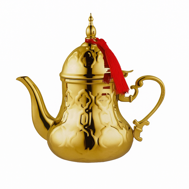 Tetera de acero inoxidable dorada – Disponible en 0,8 L, 1,6 L y 2 L