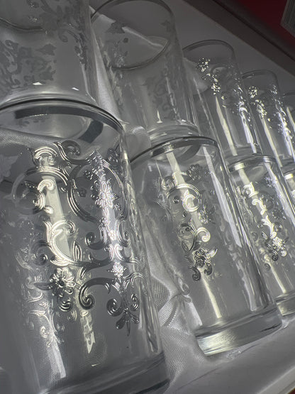 Set de 12 Vasos de Té – Modelo DORADO “Elegancia Oriental”