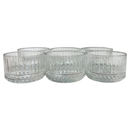 ✅ Set de 6 cuencos de vidrio grabado — 215 ml, elegancia en cada detalle ✅